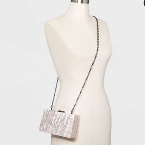 Rectangle Pearl mini clutch